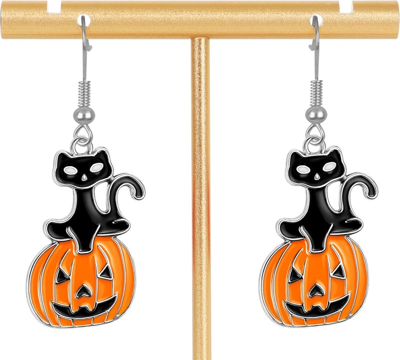 Fullive Thanksgiving Earrings, Fall Stud Dangle Turkey Earrings, Hypoallergenic Thanksgiving Accessory for Women Adult - Image 4